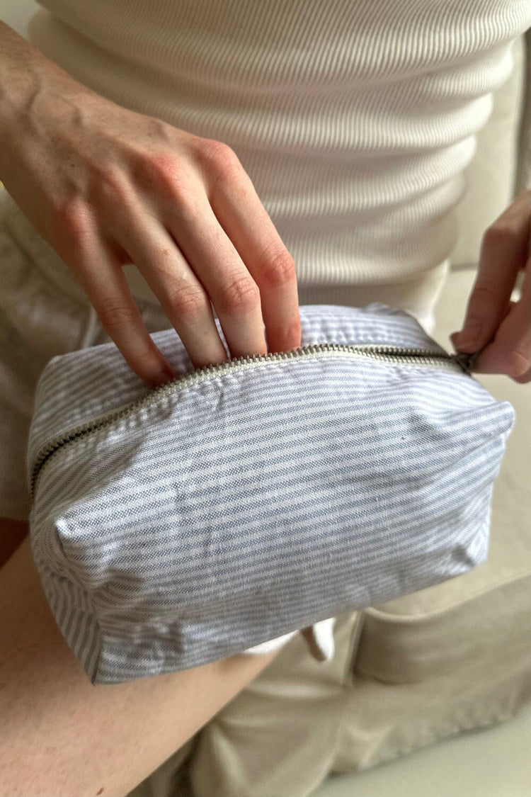 Brandy Melville Smart Buy / Striped Makeup Bag