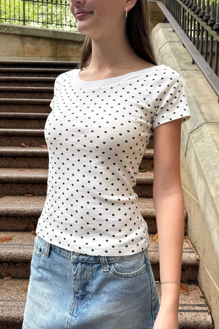 Brandy Melville Value / Ginny Polka Dot Top