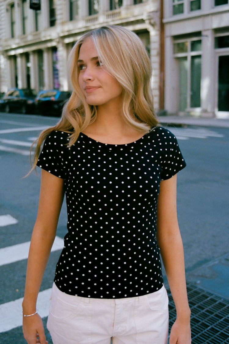 Brandy Melville Popular / Ginny Polka Dot Top