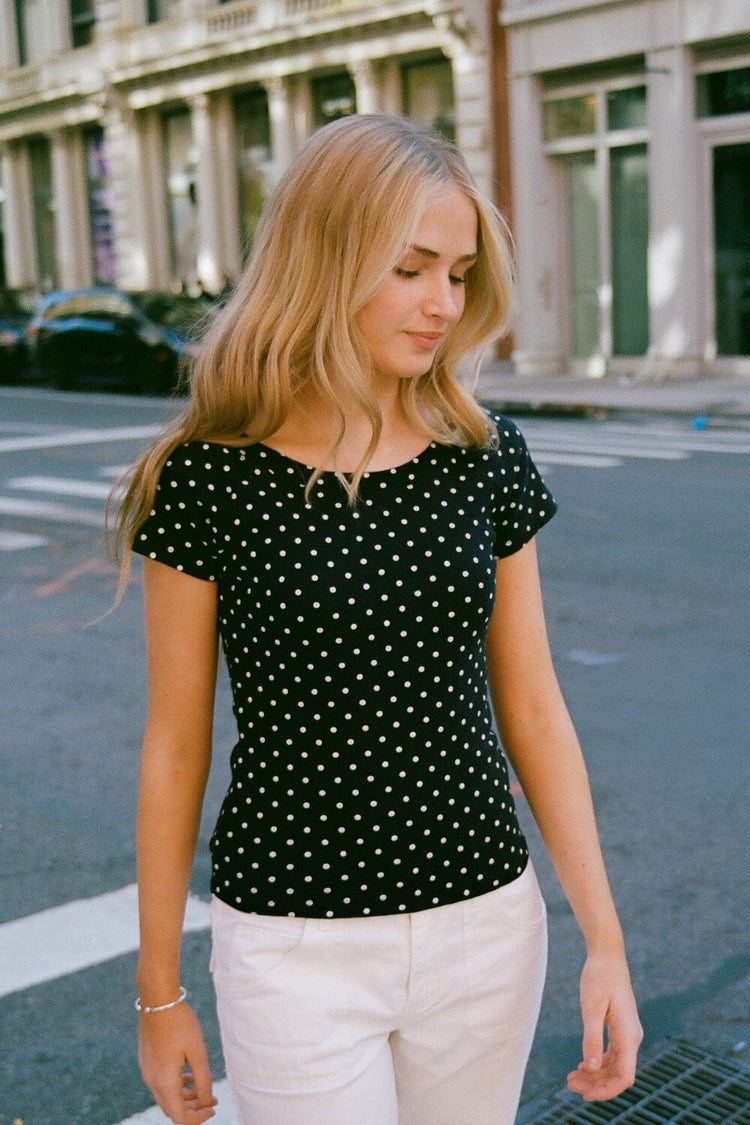 Brandy Melville Popular / Ginny Polka Dot Top