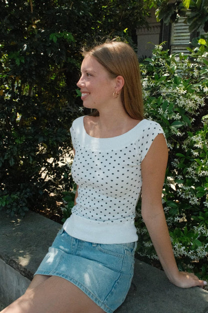 Brandy Melville Value / Ginny Polka Dot Top