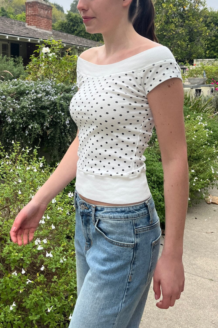 Brandy Melville Value / Ginny Polka Dot Top