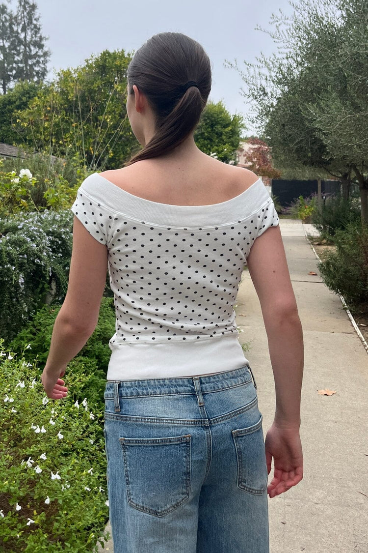 Brandy Melville Value / Ginny Polka Dot Top