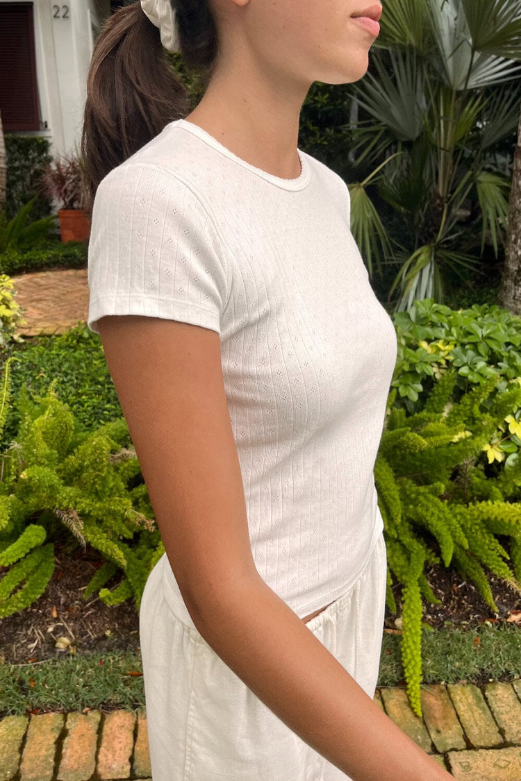 Brandy Melville Classic / Hailie Eyelet Top