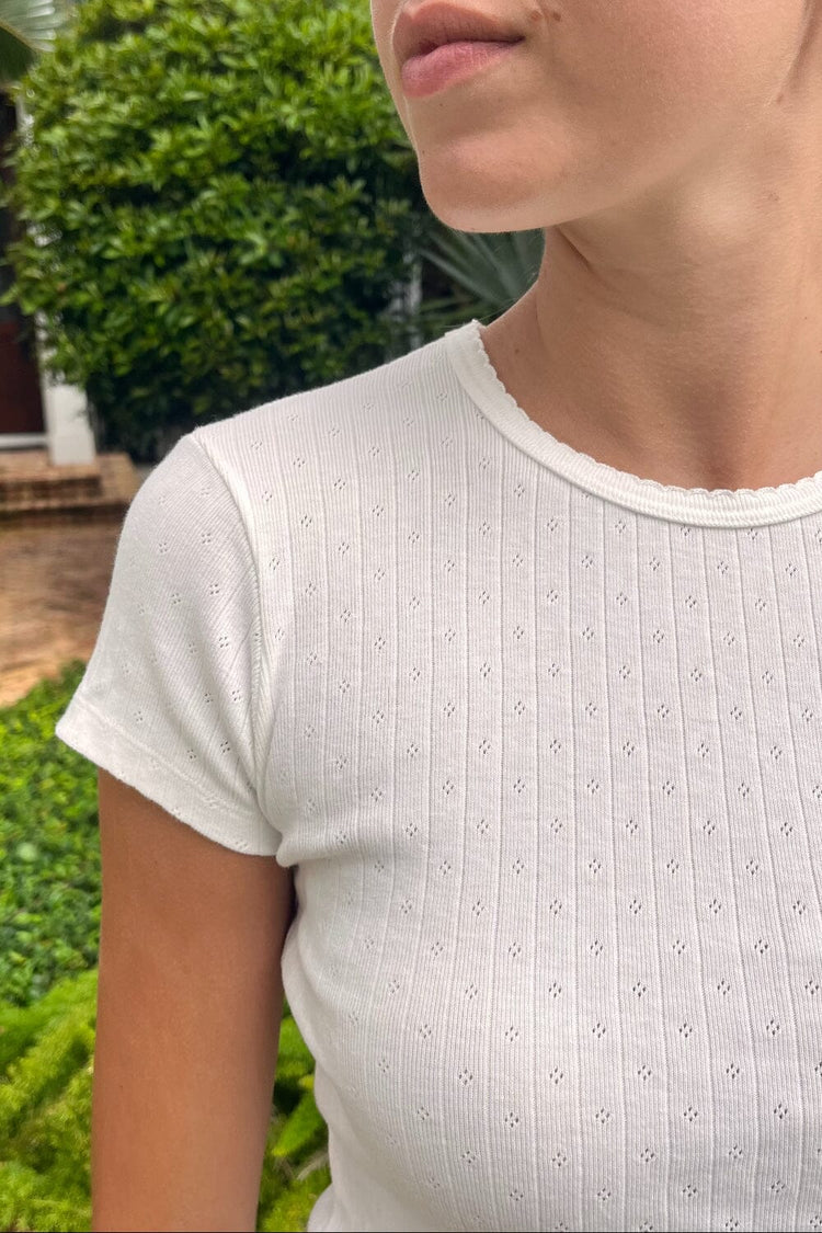 Brandy Melville Classic / Hailie Eyelet Top