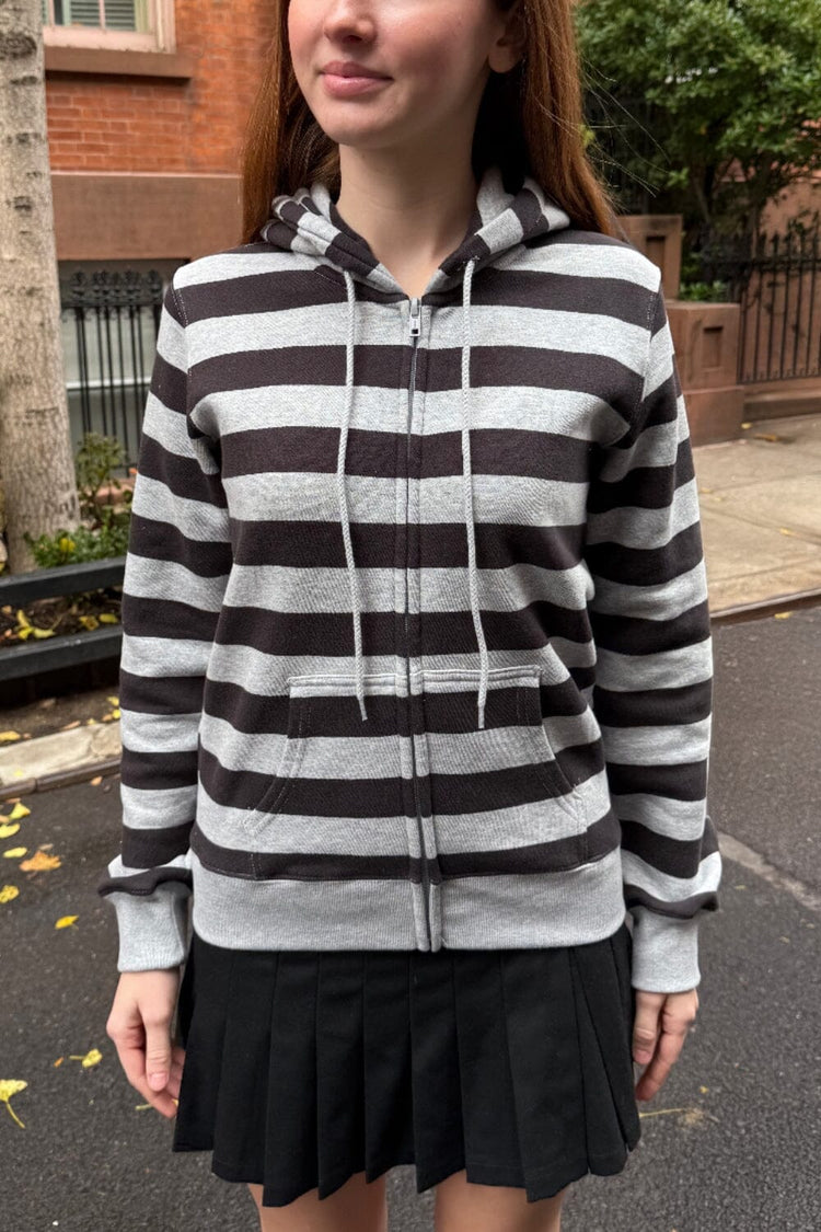 Brandy Melville Essential / Christy Striped Hoodie