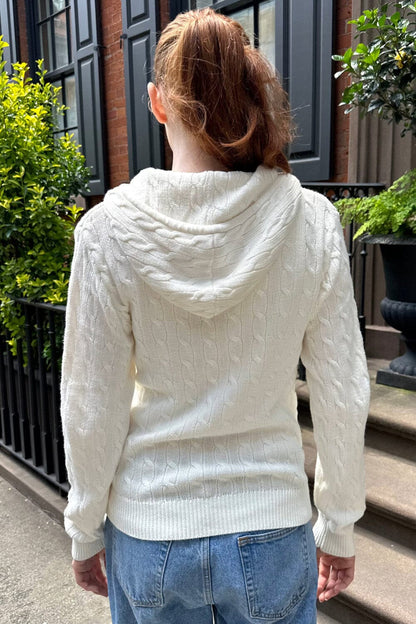 Brandy Melville Top Pick / Ayla Cable Knit Hoodie