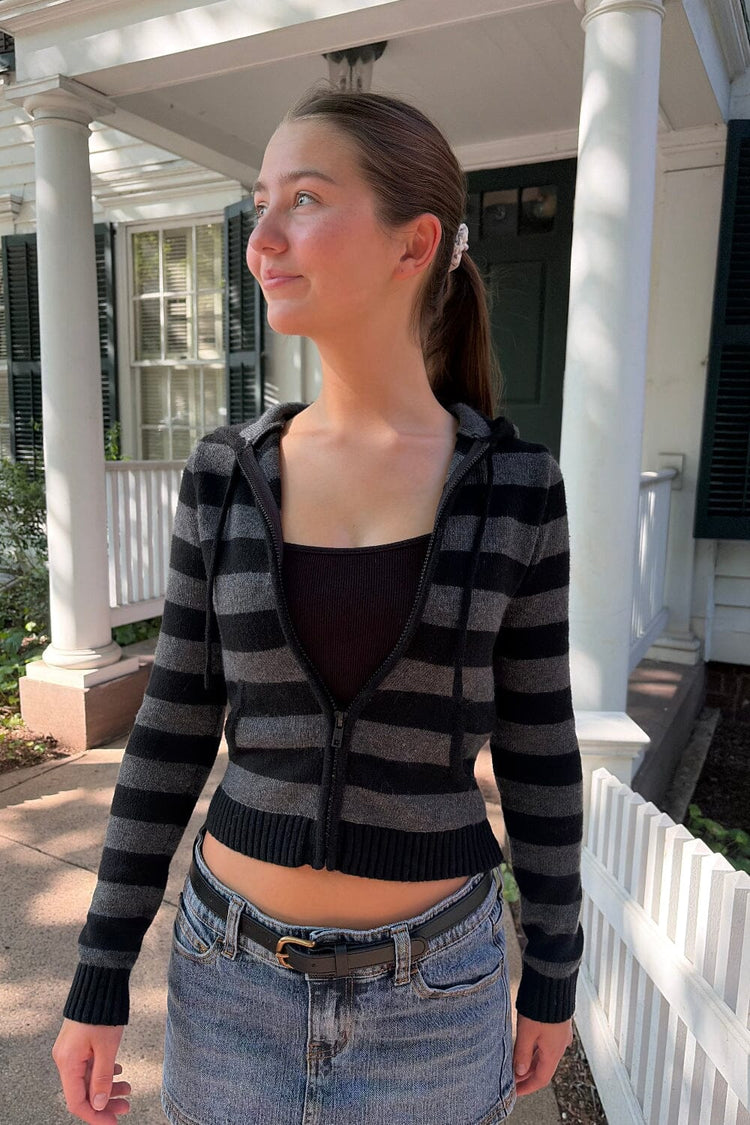 Brandy Melville New / Alana Cropped Striped Sweater