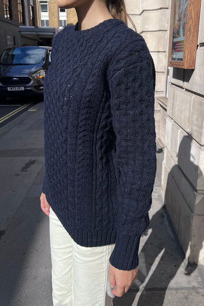 Brandy Melville Classic / Winona Heavy Wool Cable Knit Sweater