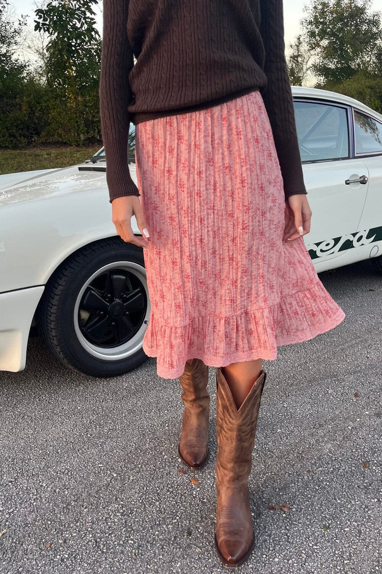Brandy Melville Sale / Justine Floral Skirt