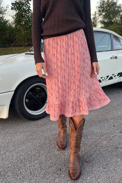 Brandy Melville Sale / Justine Floral Skirt