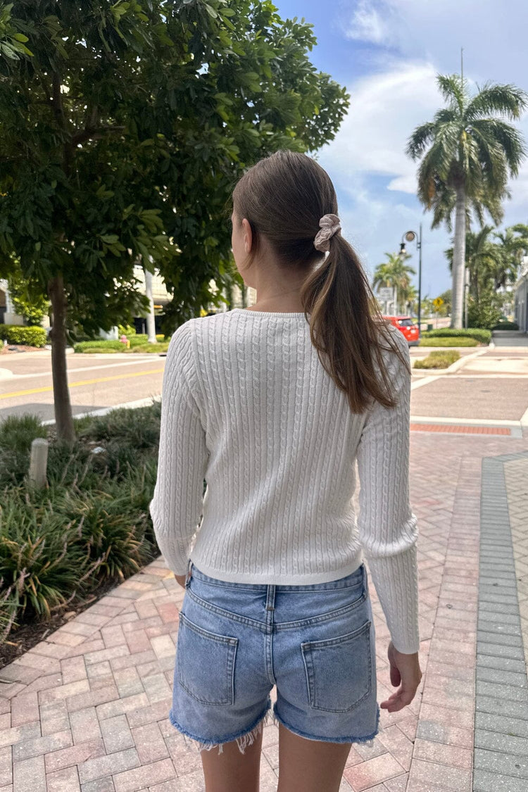 Brandy Melville Top Pick / Zoe Cable Knit Cardigan