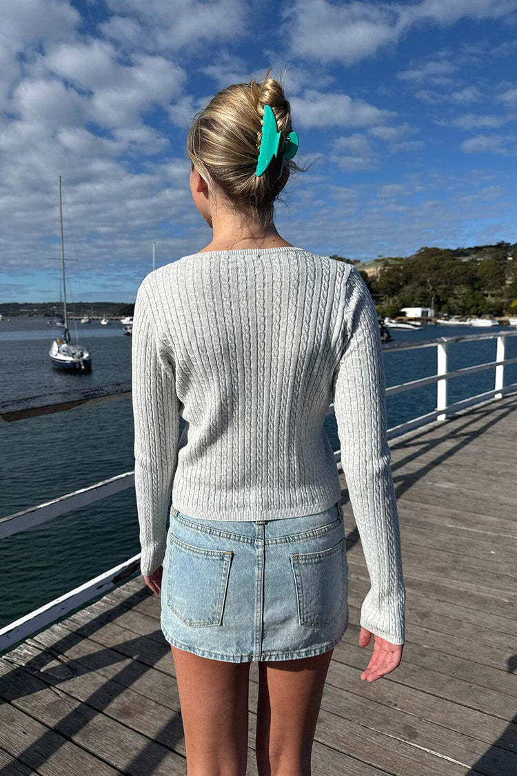 Brandy Melville Essential / Zoe Cable Knit Cardigan