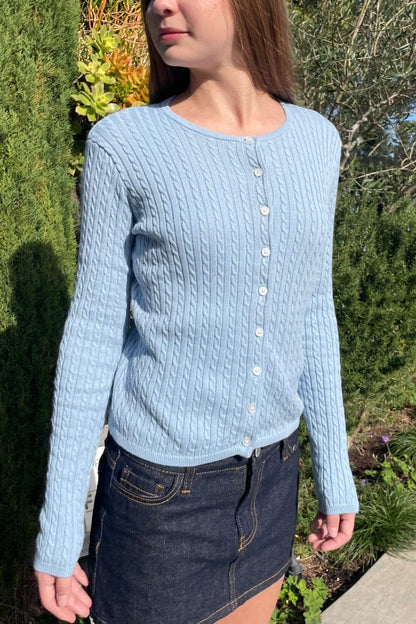 Brandy Melville Essential / Zoe Cable Knit Cardigan