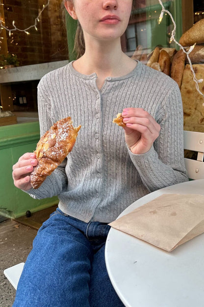 Brandy Melville Essential / Zoe Cable Knit Cardigan