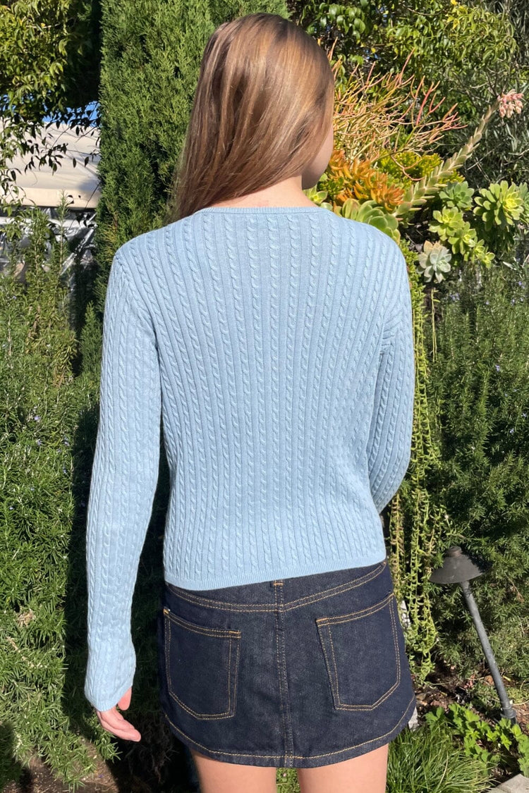 Brandy Melville Essential / Zoe Cable Knit Cardigan
