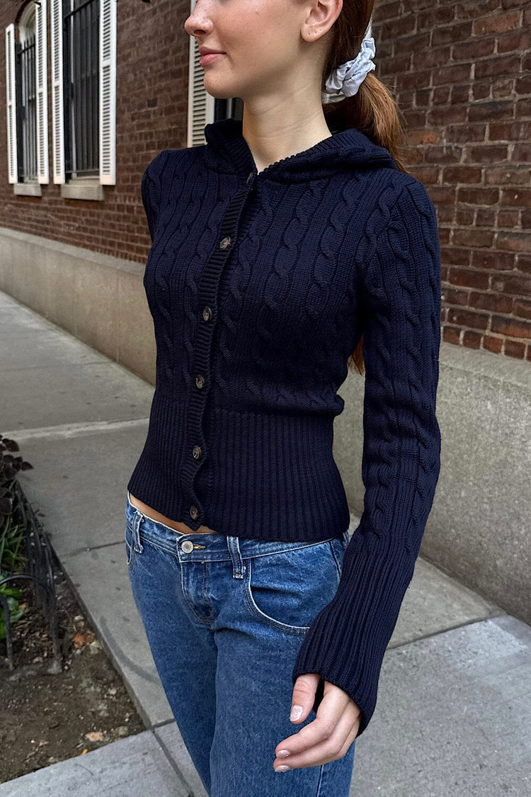 Brandy Melville Hot Sale / Aura Cable Knit Cardigan