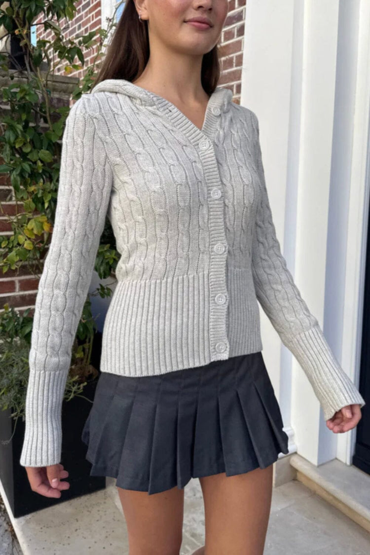 Brandy Melville Hot Sale / Aura Cable Knit Cardigan