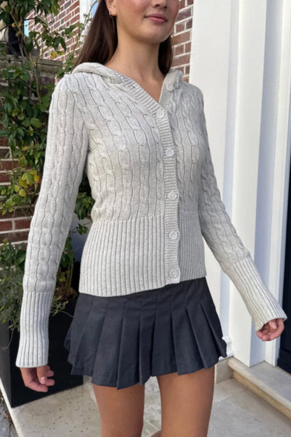 Brandy Melville Hot Sale / Aura Cable Knit Cardigan