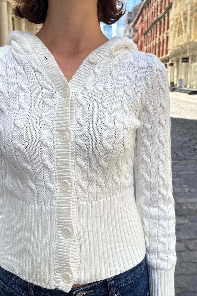 Brandy Melville Hot Sale / Aura Cable Knit Cardigan