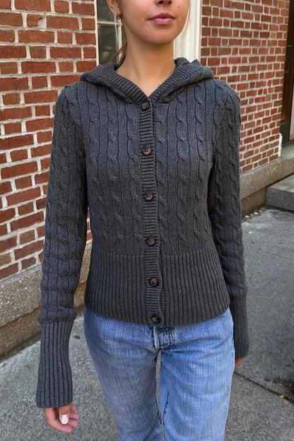 Brandy Melville Hot Sale / Aura Cable Knit Cardigan