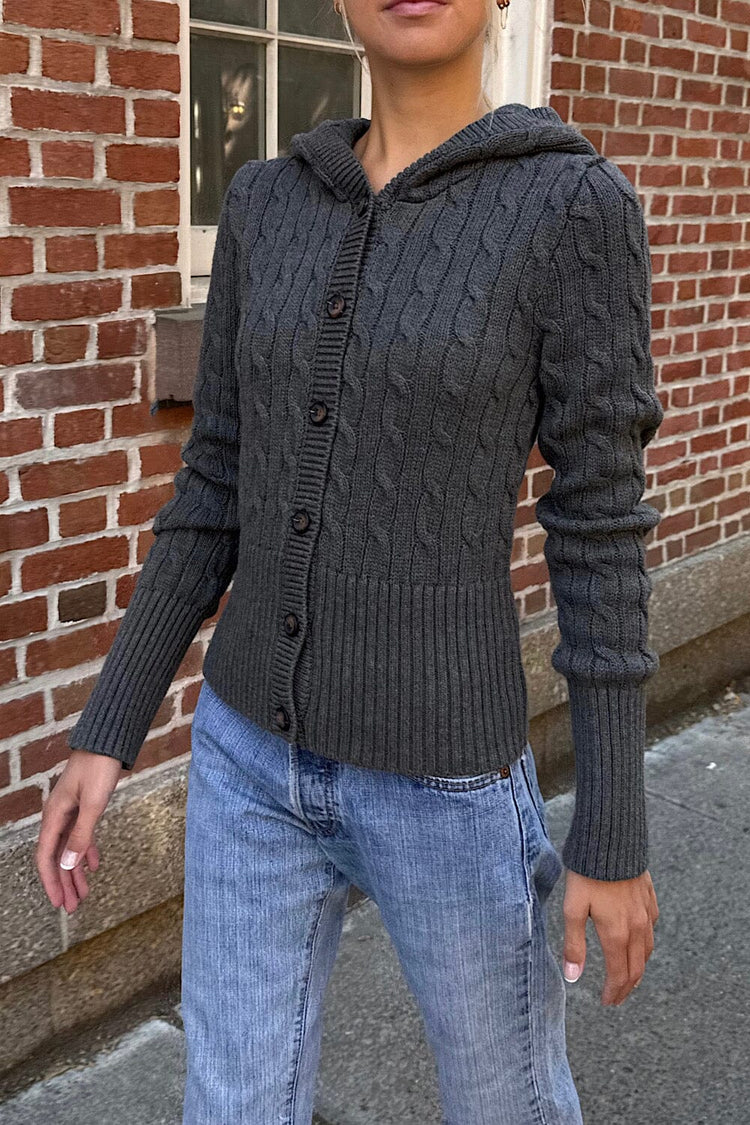 Brandy Melville Hot Sale / Aura Cable Knit Cardigan