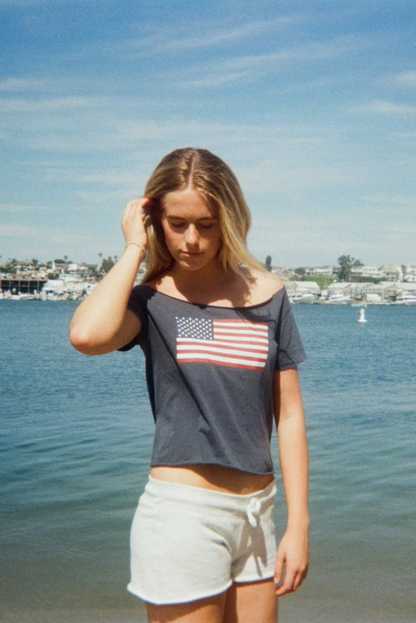 Brandy Melville Best Price / Robyn American Flag Top