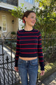 Navy Blue and Red Stripes