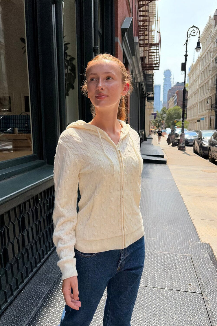 Brandy Melville Quality / Ayla Cable Knit Sweater