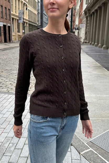 Brandy Melville Signature / Amalie Cable Knit Cardigan