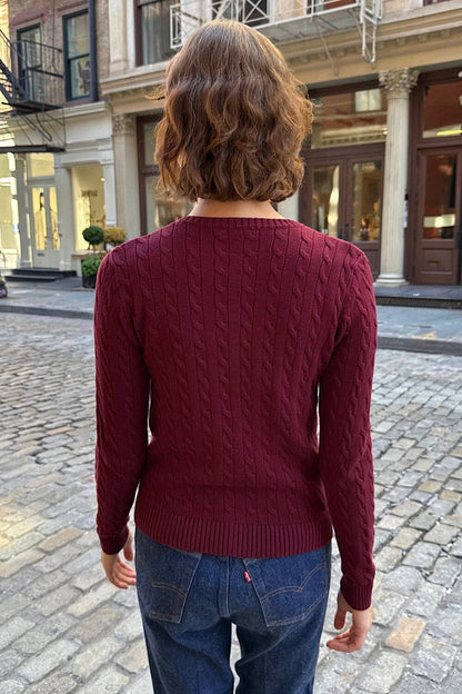 Brandy Melville Signature / Amalie Cable Knit Cardigan