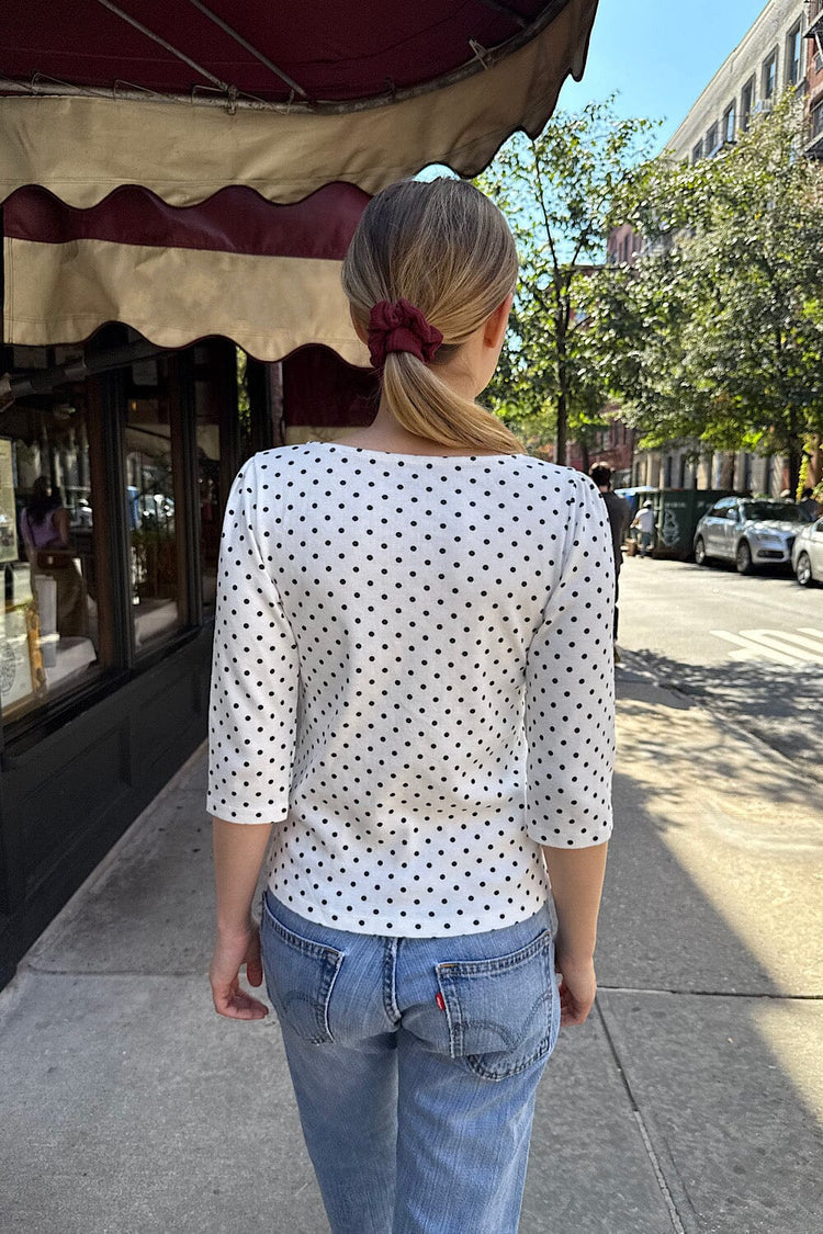 Brandy Melville Best Price / Jennie Polka Dots Top
