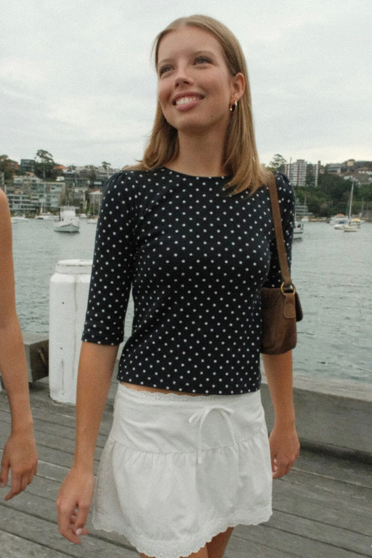 Brandy Melville Featured / Jennie Polka Dots Top