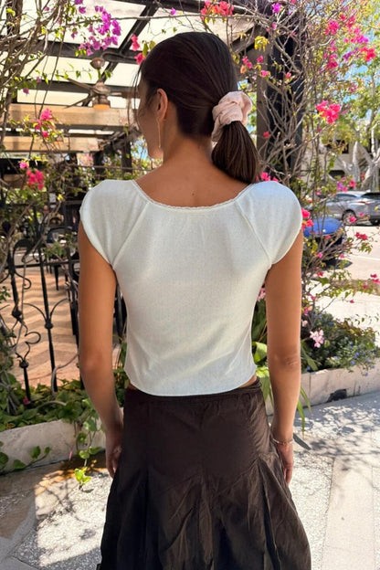 Brandy Melville Top Pick / Noa Eyelet Top