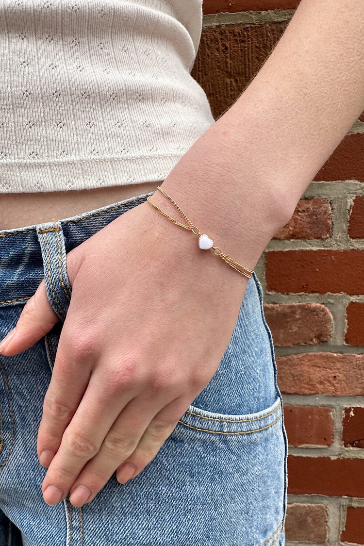 Brandy Melville Sale / Heart Bracelet