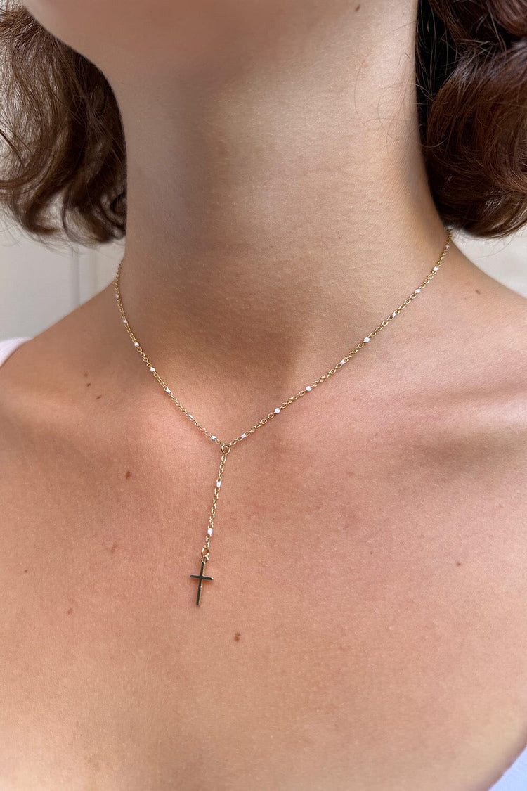 Brandy Melville Featured / Bead Cross Chain