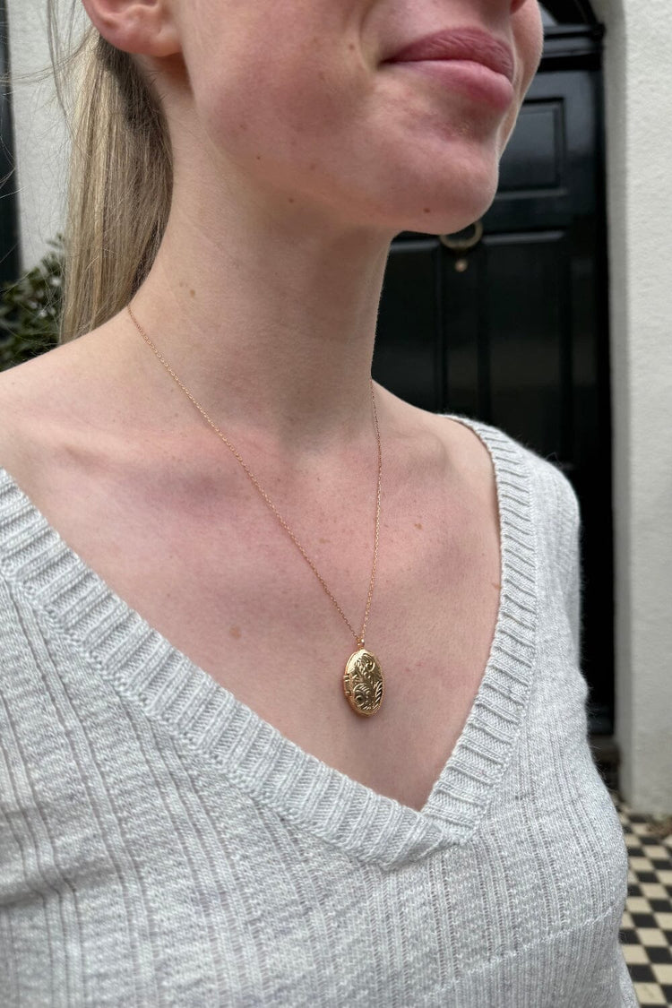 Brandy Melville Sale / Gold Locket Necklace