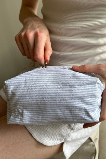 Brandy Melville Smart Buy / Striped Makeup Bag