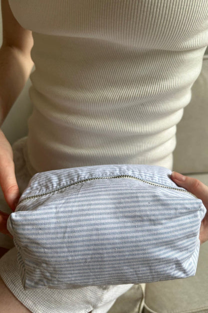 Brandy Melville Smart Buy / Striped Makeup Bag