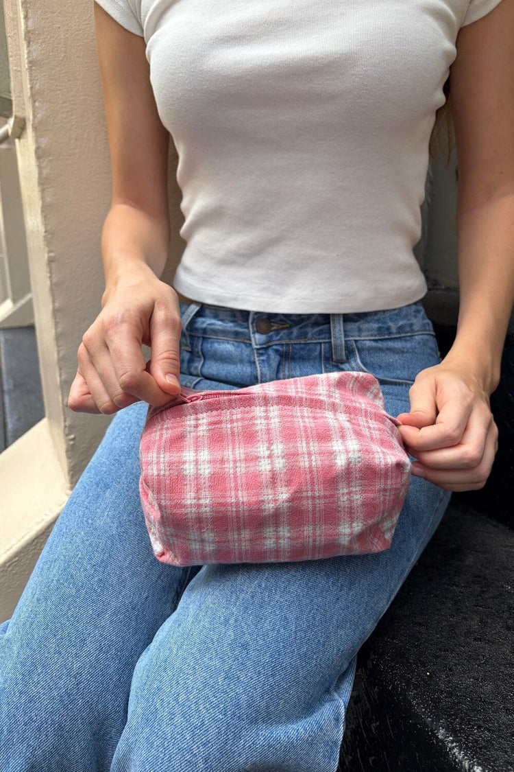 Brandy Melville Value / Plaid Makeup Bag