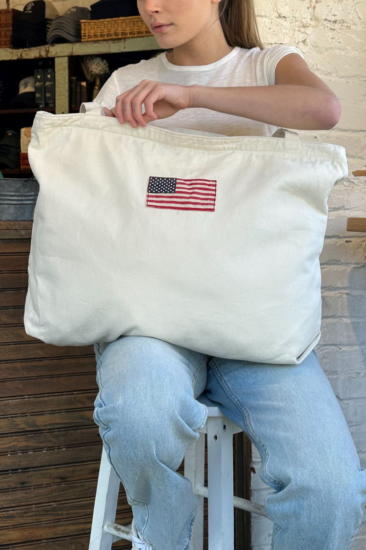 Brandy Melville Customer Favorite / American Flag Tote Bag