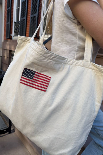 Brandy Melville Customer Favorite / American Flag Tote Bag