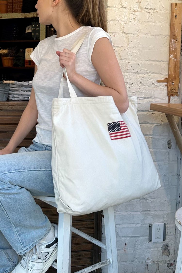Brandy Melville Customer Favorite / American Flag Tote Bag