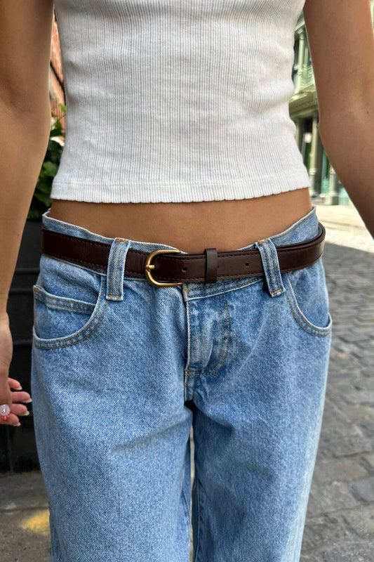 Brandy Melville Discount / Faux Leather Buckle Belt