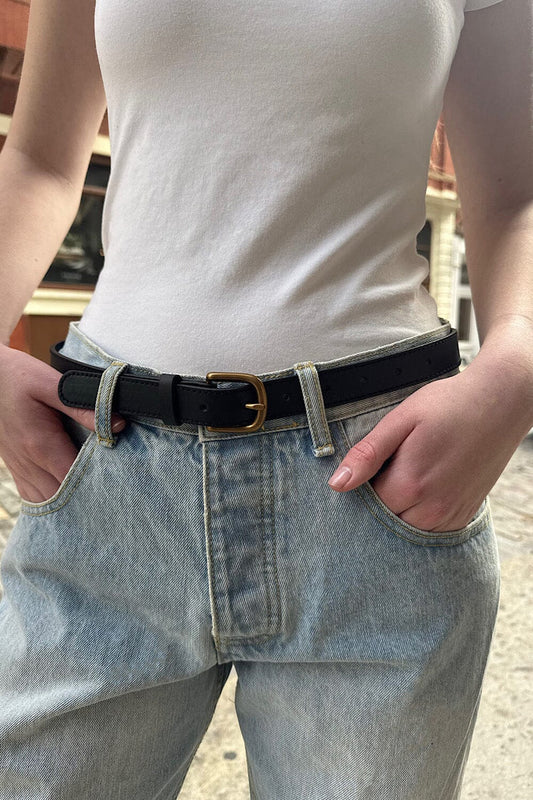 Brandy Melville New / Faux Leather Buckle Belt