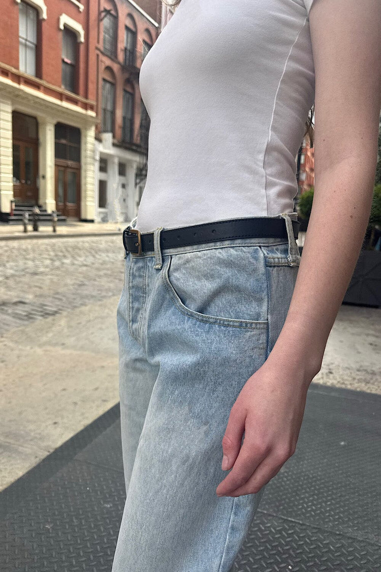 Brandy Melville New / Faux Leather Buckle Belt
