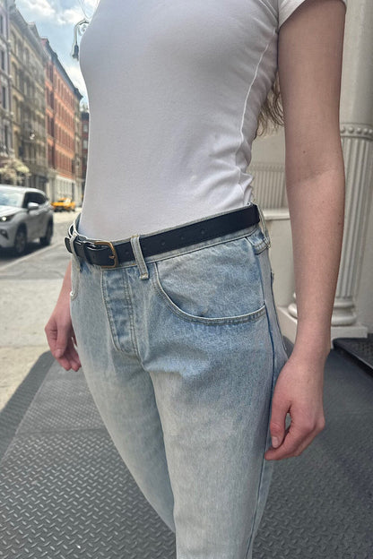 Brandy Melville New / Faux Leather Buckle Belt