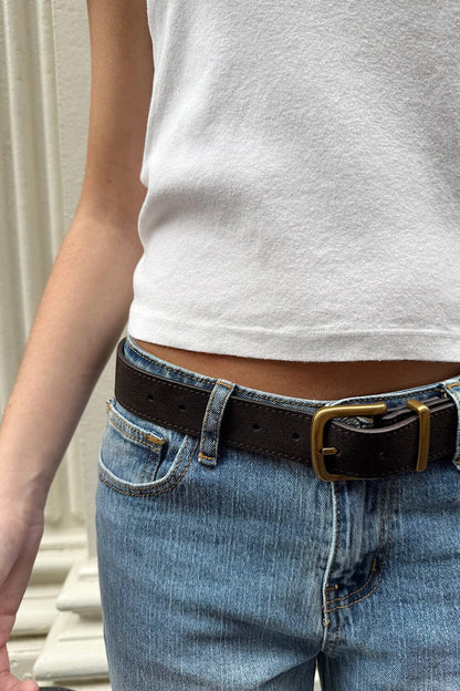 Brandy Melville Sale / Faux Leather Buckle Belt