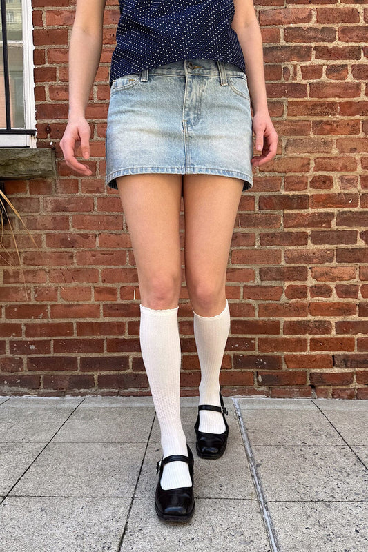 Brandy Melville Great Value / White Long Socks