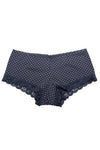 Navy White Polka Dots